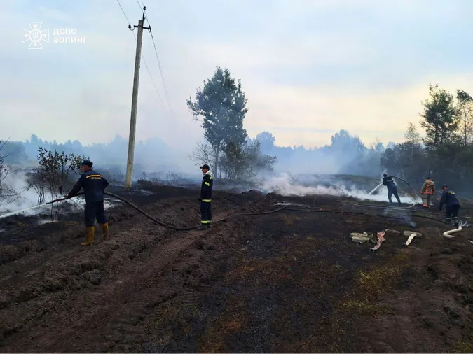 На Волині горять торф'яники (фото)