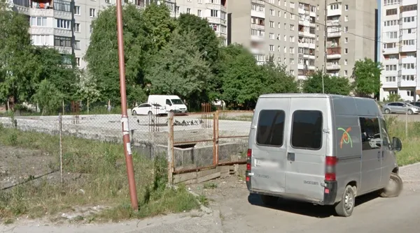 Земельна ділянка в районі Соборності. Скриншот Google Maps від 2015 року