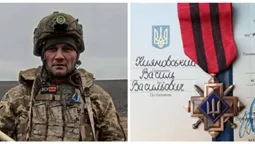 Залужний відзначив «Золотим хрестом» волинянина Василя Кияновського (фото)