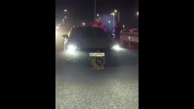 У Луцьку влаштували масштабні нелегальні автоперегони (відео)