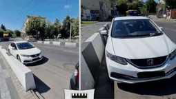 У центрі Луцька двоє автохамів запаркувалися посеред мосту