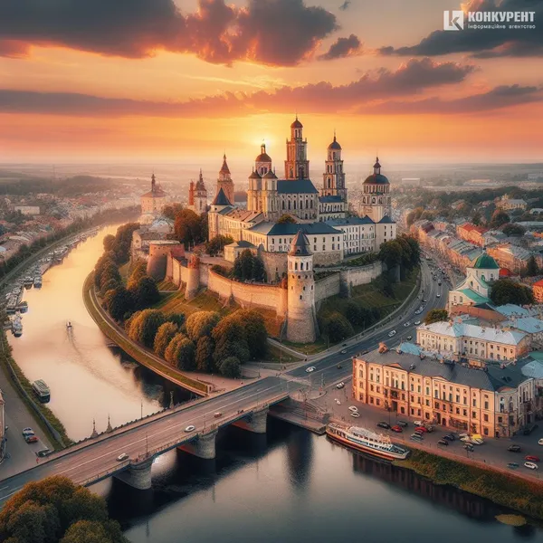 Так штучний інтелект бачить Луцьк зараз. Зображення генерував ШІ від Bing