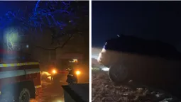 Jaguar після ДТП і «швидку» із пацієнтом: на Волині рятувальники витягали із заметів два авто (фото)
