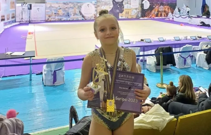 Юна волинянка виграла Всеукраїнський турнір з художньої гімнастики (фото)