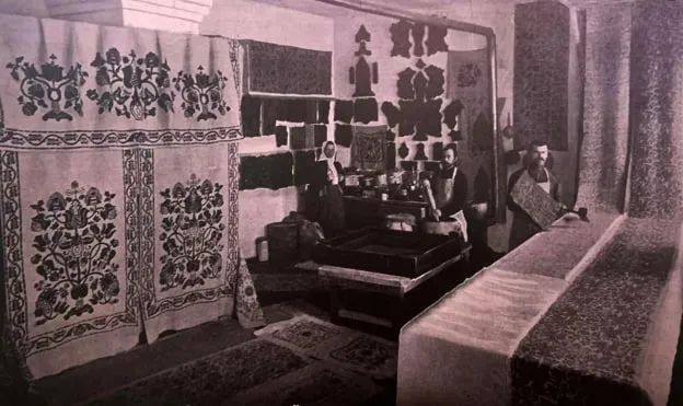 Земська вибійчана майстерня. Село Олефірівка, Полтавщина, 1912 рік