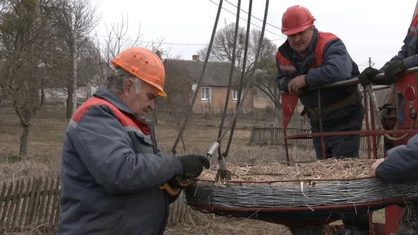 На Волині встановлюють нові конструкції штучних гнізд для лелек