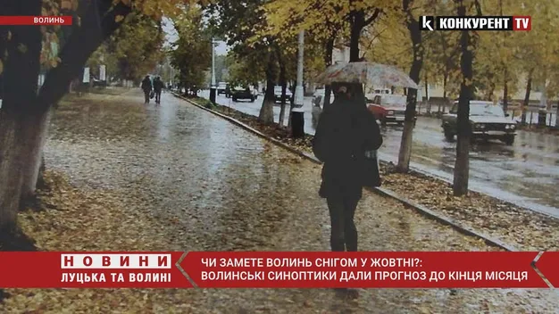 Чи замете Волинь снігом у жовтні: волинські синоптики дали прогноз до кінця місяця (відео)