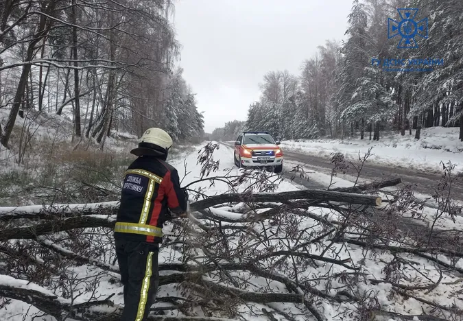 Волинські рятувальники 26 разів виїжджали на ліквідацію наслідків негоди (фото, відео)