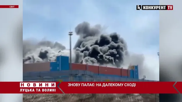 На російському сахаліні стався вибух і пожежа на ДРЕС (відео)