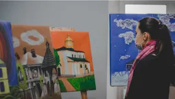 У Жидичинському монастирі відбулась виставка картин луцьких студентів