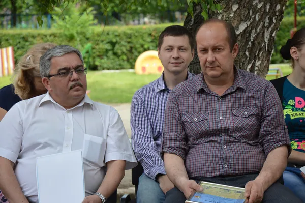 Начальник управління освіти Луцькради  Олег Гребенюк та заступник міського голови Андрій Киця