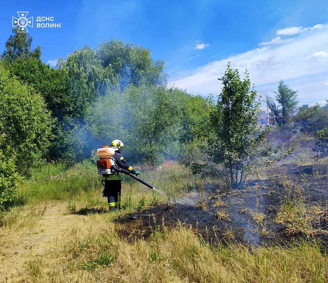 Волинь – у вогні: за день в області сталося 7 займань