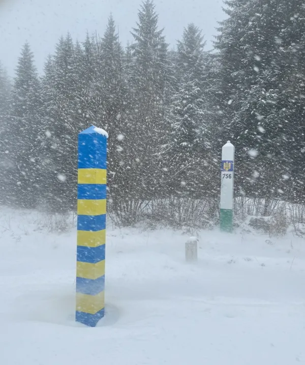 Прикордонники показали засніжені новорічні Карпати (фото)