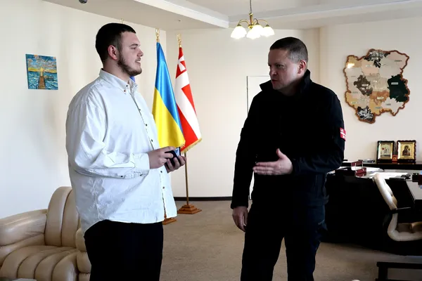 Голова Волинської ОДА Іван Рудницький та Богдан Лебедь