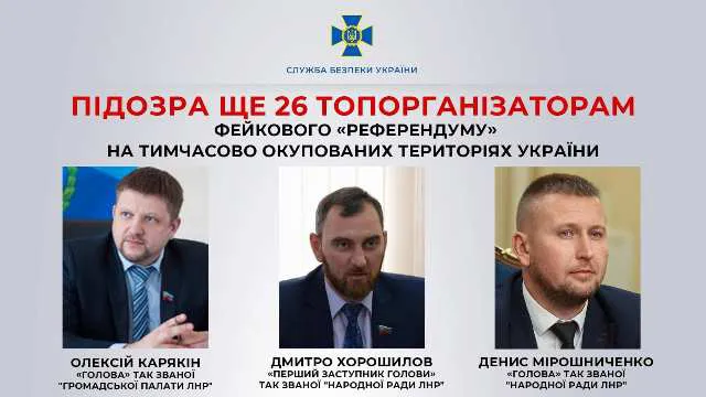 Організаторам фейкового «референдуму» оголосили підозру