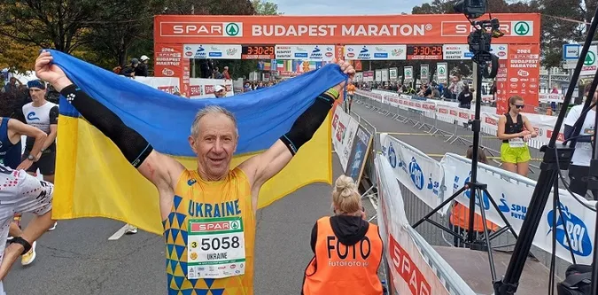 Український пенсіонер виборов «золото» на марафоні в Будапешті (фото)