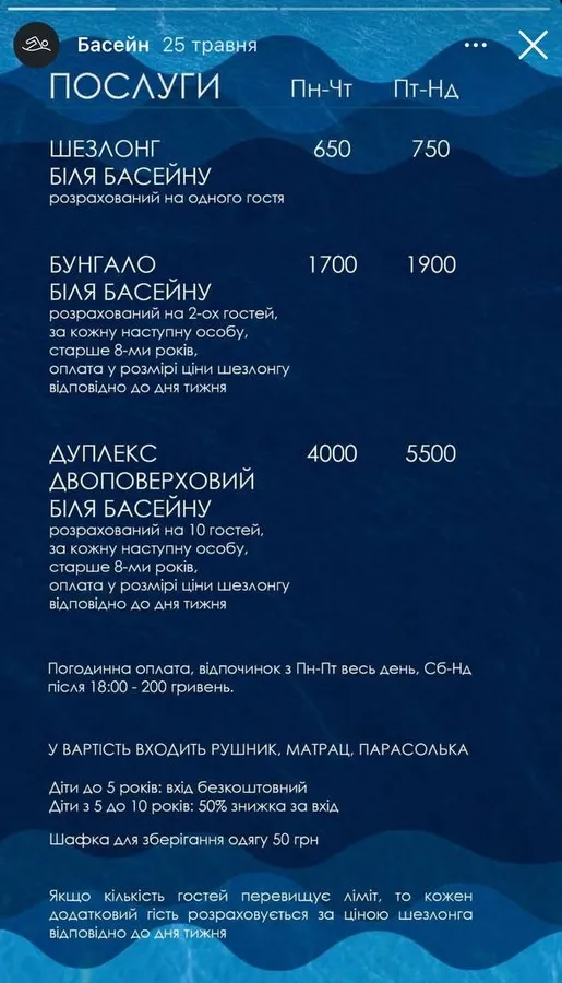 Де у Луцьку та на околицях поплавати у басейні: локації та ціни (фото)