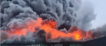 Російські дрони вдарили по підприємству у Маневичах – спалахнула масштабна пожежа
