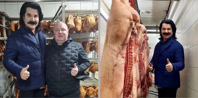 Павло Зібров наївся тростянецьких ковбас: чи сподобались вони співаку (фото)