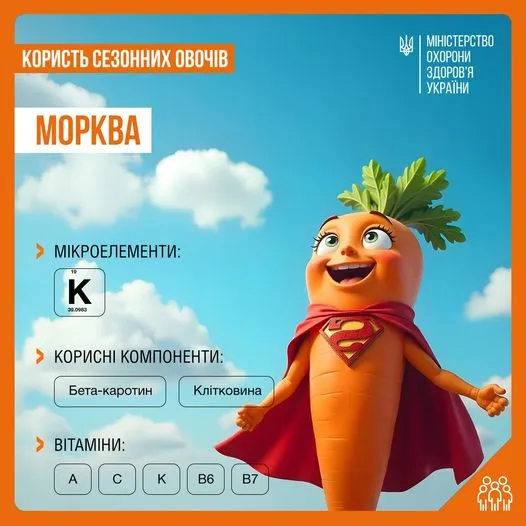 Альтернатива нездоровим снекам: чому потрібно їсти моркву