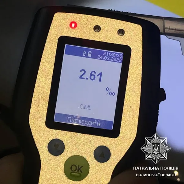 У Луцьку за ніч зловили шістьох п'яних водіїв (фото)