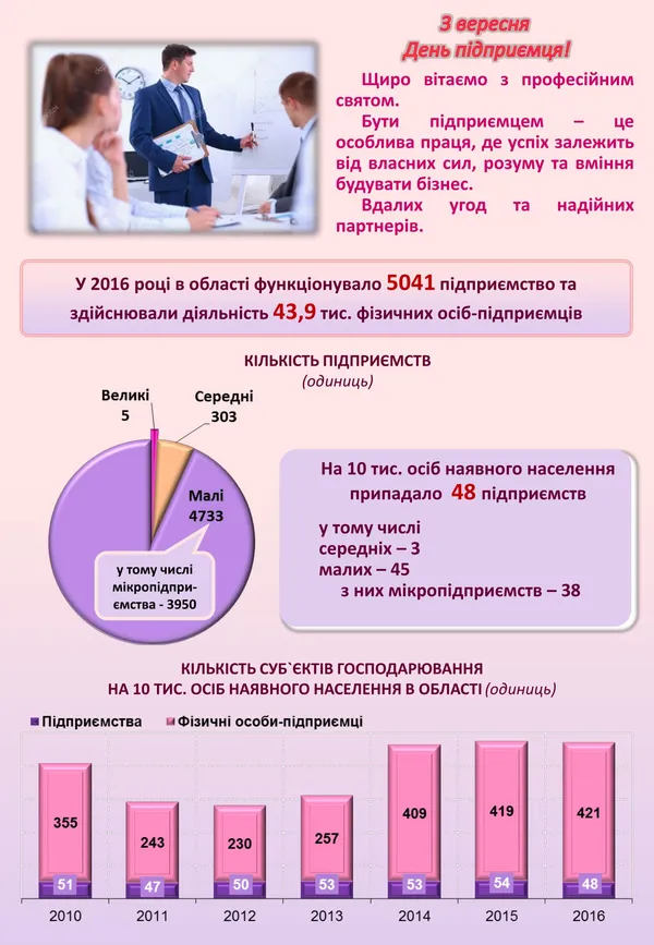 Бізнес на Волині в цифрах (інфографіка)