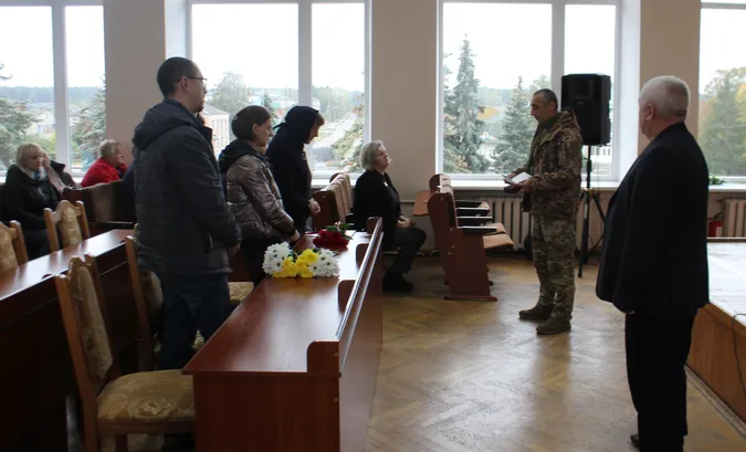 На Волині рідним загиблого воїна Олександра Голодюка вручили орден «За мужність» (фото)
