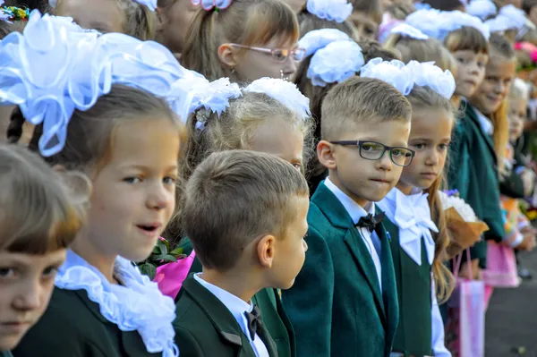 «Сонний» і «квітковий» перший дзвоник в луцьких школах (фото)