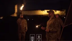 Під стінами замку хорунжі «Любарта» урочисто отримали шеврони (відео)