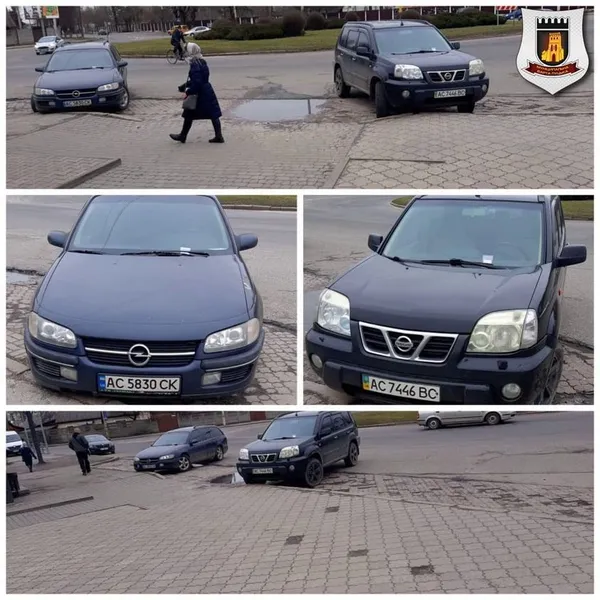 Луцькі муніципали оштрафували водіїв за неправильну парковку