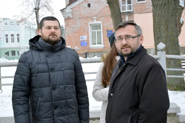 Головні «воєначильники» луцьких журналістів: Андрій Лучик та Юрій Ричук...