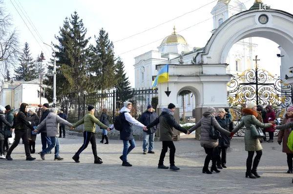 У Луцьку відбулася масштабна акція до 100-річчя Акту Злуки (фото)