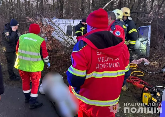 Бус злетів у кювет і врізався в дерево: подробиці смертельної ДТП у Луцькому районі (фото)