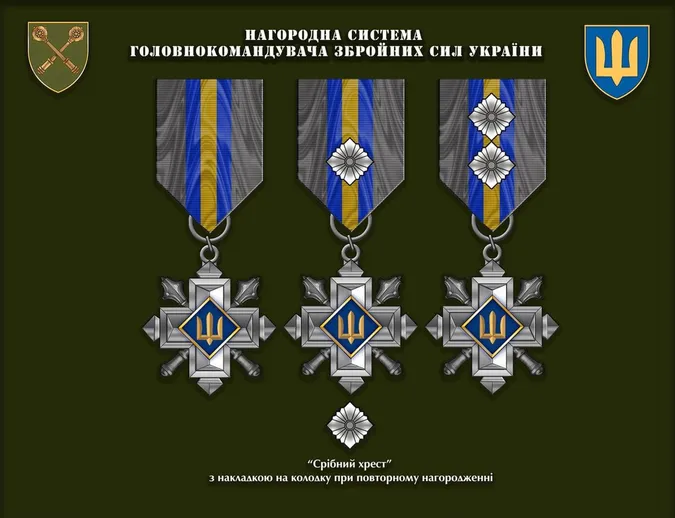 В Україні затвердили нову систему бойових нагород (фото)