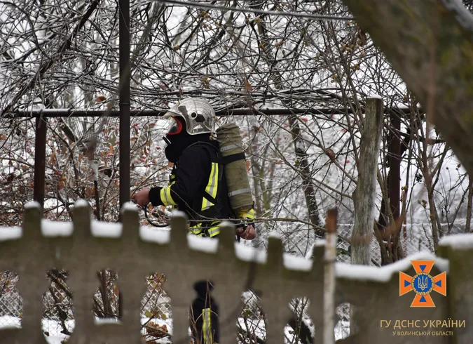 У селі під Луцьком горіла котельня (фото)