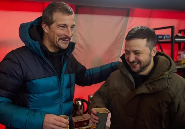Bear Grylls in Ukraine