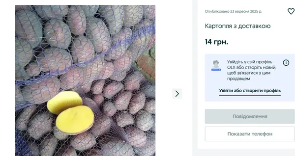 Скільки у Луцьку коштує картопля