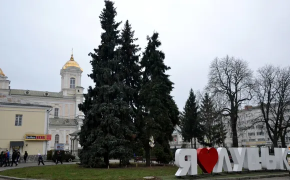 Поки не думали, але це можливо, – Луцькрада про зрізання ялинок на Театральному майдані