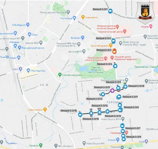 У Луцьку встановлять ще майже 40 камер відеоспостереження