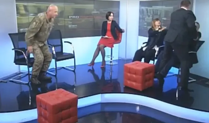 Нардепи побилися у прямому ефірі (відео)