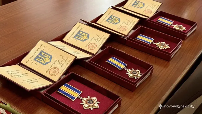 На Волині родинам чотирьох загиблих Героїв вручили їхні посмертні нагороди (фото)
