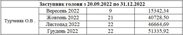 Зарплата Олександра Турченяка