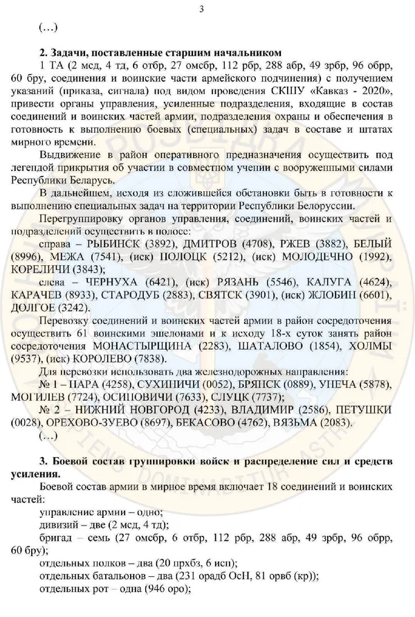 Армія росії планувала військове вторгнення в Білорусь (документ)