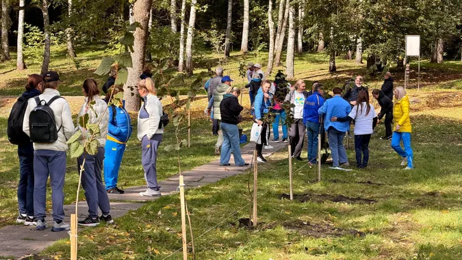 У Володимирі олімпійські спортсмени створили алею пам’яті полеглих Захисників (фото)