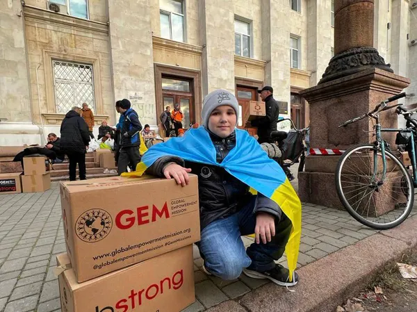 The American foundation was one of the first to bring aid to liberated Kherson