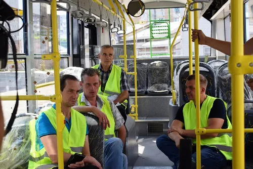 У Луцьку харків'яни обкатували тролейбуси від «Богдана» (фото)