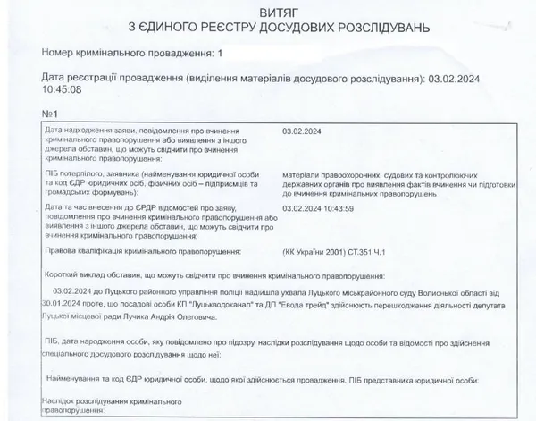 Проти посадовців Луцьктепла і Луцькводоканалу відкрили кримінал