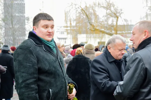 Керівник управління Держгеокадастру у Волинській області Василь Василенко. Поряд - депутат обласної ради Валерій Діброва