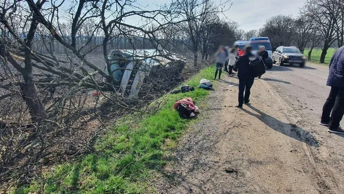 У Молдові влетів у дерево та перекинувся автобус Кишинів – Київ: є травмовані українці (фото)