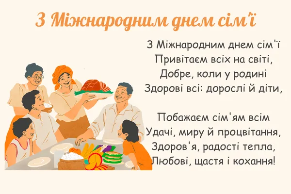 💌 Сьогодні – День сім'ї: милі листівки та привітання